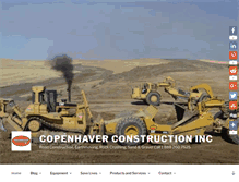 Tablet Screenshot of copenhaverconstructioninc.com